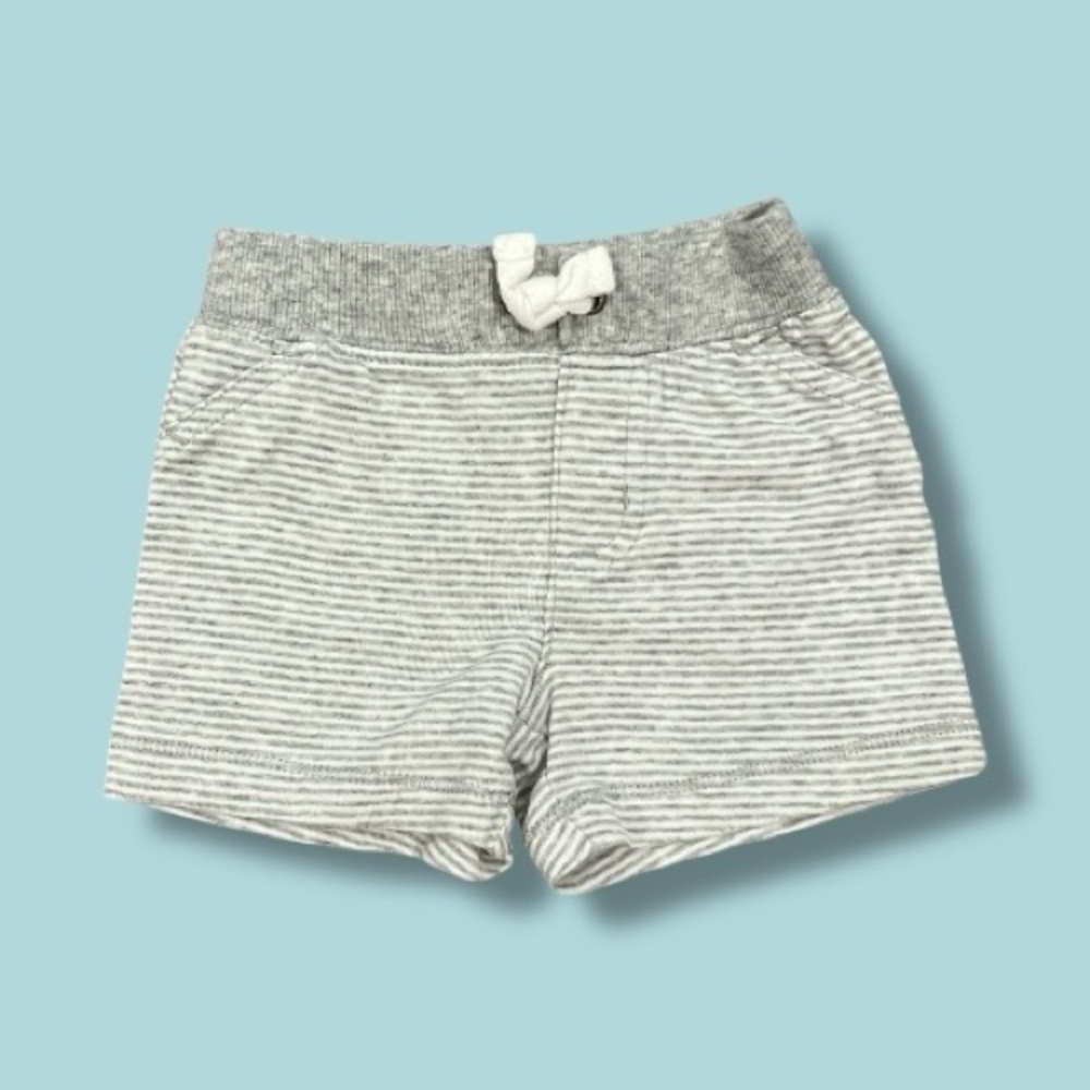 Carter's Gray Striped Kids Shorts